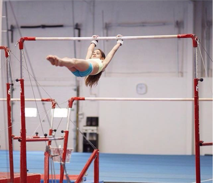 gymnast knows how to stop eating when she's full